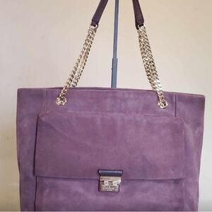 Kate Spade Annaleigh Lafayette Ave Purple Suede Shoulder Bag